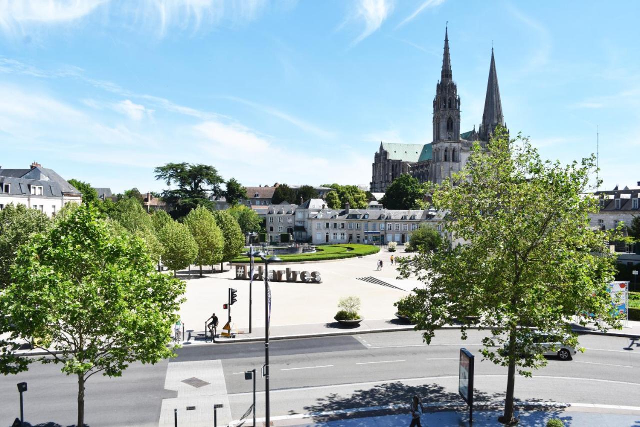 Le Boeuf Couronne - Hotel & Restaurant Chartres- Logis Hotels Exteriér fotografie